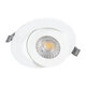 LEXIS JOINT 60991 Χωνευτό LED Κινούμενο Spot Downlight 7W 660lm 45° AC 220-240V IP44 Φ12cm x Υ3.1cm - Στρόγγυλο - Λευκό - Θερμό Λευκό 2700K - Bridgelux Chip - TÜV Certified Driver - 5 Years Warranty