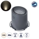 FLOOD-MILO 90741 Κινούμενος Προβολέας - Σποτ Φωτισμού Wall Washer για Φωτισμό Κτιρίων LED 48W 4560lm 10° AC 220-240V Αδιάβροχο IP67 Φ26 x Υ30cm Φυσικό Λευκό 4500K - Γκρι Ανθρακί - 3 Χρόνια Εγγύηση - 1