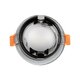 kelvo® KAPA KLV-101-0040 Χωνευτό Φωτιστικό Downlight Σποτ Μπάνιου για Λάμπα MR16 με Ντουί GU10 AC 220-240V Αδιάβροχο IP65 - Νίκελ Χρώμιο - Μ8.5 x Π8.5 x Υ4.2cm / Q7.5cm - 4