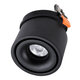 OMEGA-R 60296 Χωνευτό LED Spot Downlight TrimLess Φ10cm 12W 1560lm 36° AC 220-240V IP20 Φ10 x Υ8.2cm - Στρόγγυλο - Μαύρο - Φυσικό Λευκό 4500K - Bridgelux COB - 5 Years Warranty - 3
