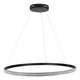 kelvo® DIAMOND KLV-101-0231 Κρεμαστό Φωτιστικό Οροφής LED 67W 6700lm 180° AC 220-240V IP20 Ρυθμιζόμενο Λευκό CCT με Χειριστήριο από 2700K έως 6000K Dimmable - Lumileds SMD Chip - Μαύρο Ματ - Μ80 x Π80 x Υ3cm - 3 Χρόνια Εγγύηση - 5