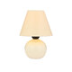FANCY 202-0066 VINTAGE TABLE LIGHT 1 X E27 IP20 BEIGE KERAMIC BASE WITH BEIGE COVE - L18 X W18 X H24CM