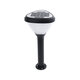 SOLARMIS 90521 LED Solar Bollard Light Κολωνάκι Κήπου Εξωτερικού Χώρου 10W 180lm 120° με Ενσωματωμένο Φωτοβολταϊκό Panel 6V 5W & Επαναφορτιζόμενη Μπαταρία Li-ion 3.2V 6000mAh με Αισθητήρα Ημέρας-Νύχτας - Αδιάβροχο IP65 Φ26 x Υ60cm Ψυχρό Λευκό 6000K - 12