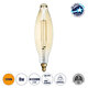 99167 Λάμπα LED Long Filament E27 3.5K AVOCADOS Γλόμπος 8W 650lm 360° AC 220-240V IP20 Φ12 x Υ44cm Ultra Θερμό Λευκό 2200K με Μελί Γυαλί Dimmable - 3 Χρόνια Εγγύηση