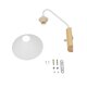 ALESSIA 999-0178 Μοντέρνο Φωτιστικό Τοίχου - Απλίκα με Ντουί 1 x E27 AC 220-240V IP20 - Μπεζ & Λευκό - Μ18 x Π26 x Υ29cm - 8