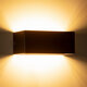 CIRCOA 60544 Μοντέρνο Φωτιστικό Τοίχου - Απλίκα LED 10W 1000lm 60° AC 220-240V Αδιάβροχο IP44 Θερμό Λευκό 2700K - Bridgelux COB Chip & TÜV SÜD Driver - Μαύρο Ματ - Μ20 x Π8 x Υ10cm - 5 Χρόνια Εγγύηση - 7