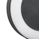 LINEART GLB-103-0038 Φωτιστικό Τοίχου / Απλίκα LED 18W 1620lm 120° AC 220-240V Αδιάβροχο IP65 Θερμό Λευκό 2700K - Sanan SMD Chip - Μαύρο Ματ - Μ20 x Π4.5 x Υ20cm - 3 Χρόνια Εγγύηση - 7
