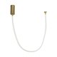 kelvo® GLOW KLV-101-0155 Κρεμαστό Φωτιστικό Οροφής LED 27W 2700lm 360° AC 220-240V IP20 Ρυθμιζόμενο Λευκό CCT με Χειριστήριο από 2700K έως 6000K Dimmable - Lumileds SMD Chip - Χρυσό Πλατίνα - Μ90 x Π9 x Υ95cm - 3 Χρόνια Εγγύηση - 3
