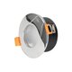 kelvo® KAPA KLV-101-0040 Χωνευτό Φωτιστικό Downlight Σποτ Μπάνιου για Λάμπα MR16 με Ντουί GU10 AC 220-240V Αδιάβροχο IP65 - Νίκελ Χρώμιο - Μ8.5 x Π8.5 x Υ4.2cm / Q7.5cm - 2