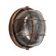 BOATLIGHT 61590 Vintage Industrial Φωτιστικό Τοίχου - Απλίκα - Καραβοχελώνα Εξωτερικού Χώρου Δίφωτο 2 x E27 AC220-240V Αδιάβροχο IP65 - Σώμα Αλουμινίου & Tempered Glass - Φ24 x Υ11cm - Αντικέ Μπρονζέ - Στρόγγυλο - 5 Years Warranty
