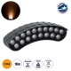 TREELIGHT-KINA 90231 Κυρτή Μπάρα Φωτισμού Wall Washer με Αντιθαμβωτική Γρίλια Ειδική για Φυτά - Δέντρα LED 18W 1530lm 15° DC 24V Αδιάβροχο IP65 L24.5 x W7 x H8cm Αρχιτεκτονικό Πορτοκαλί 2200K - Γκρι Ανθρακί - 3 Years Warranty - 1