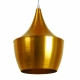 Μοντέρνο Κρεμαστό Φωτιστικό Οροφής Μονόφωτο Χρυσό Μεταλλικό Καμπάνα Φ24  NADONG 01544 - 1