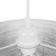 Μοντέρνο Industrial Κρεμαστό Φωτιστικό Οροφής Μονόφωτο Μεταλλικό Λευκό Καμπάνα Φ35  ACCADEMIA 01557 - 8