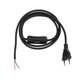 WHIP 77669 Μοντέρνο DIY Φωτιστικό με Υφασμάτινο Καλώδιο, Ντουί 1 x E27 & Διακόπτη On/Off AC 220-240V IP20 - Μαύρο - Μ140 x Π2.7 x Υ1.9cm