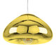 CRISTIN 00760 Μοντέρνο Κρεμαστό Φωτιστικό Οροφής Μονόφωτο Χρυσό Γυάλινο Φ30 x Υ19cm