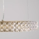 DIAMOND 61127 Μοντέρνο Κρεμαστό Φωτιστικό Οροφής LED 20W 2356lm 360° AC 220-240V IP20 Ρυθμιζόμενο Λευκό CCT με Χειριστήριο από 2700K έως 6000K Dimmable - Lumileds SMD Chip - Χρυσό Βούρτσας - Μ25 x Π25 x Υ3cm - 3 Χρόνια Εγγύηση - 5