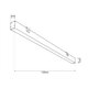 kelvo® ORION KLV-101-0364-V3 Γραμμικό Φωτιστικό Τοίχου / Απλίκα LED 72W 7200lm 120° AC 220-240V IP20 Ρυθμιζόμενο Λευκό CCT με Χειριστήριο από 2700K έως 6000K Dimmable - Lumileds SMD Chip - Χρυσό Πλατίνα - Μ120 x Π5 x Υ7cm - 3 Χρόνια Εγγύηση - 5