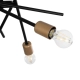SUNFY 201-0030 Μοντέρνο Φωτιστικό Οροφής με Ντουί 6 x E27 AC 220-240V IP20 - Μαύρο & Μπρούτζινο - Μ57 x Π57 x Υ85cm - 6