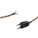 WHIP 77673 Μοντέρνο DIY Πλεκτό Καλώδιο με Διακόπτη On/Off AC 220-240V IP20 - Καφέ & Μαύρο - Μ150 x Π2.7 x Υ1.9cm - 2