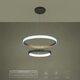 kelvo® DIAMOND KLV-101-0236 Κρεμαστό Φωτιστικό Οροφής LED 75W 7500lm 360° AC 220-240V IP20 Ρυθμιζόμενο Λευκό CCT με Χειριστήριο από 2700K έως 6000K Dimmable - Lumileds SMD Chip - Χρυσό Πλατίνα - Μ60 x Π60 x Υ40cm - 3 Χρόνια Εγγύηση - 14