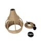  KUBRIC 01605 Boho Κρεμαστό Φωτιστικό Οροφής με Ντουί 1 x E27 AC 220-240V IP20 - Μπεζ - Μ30 x Π30 x Y40cm - 11