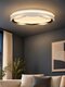 LOTUS GLB-101-0100-V2 Μοντέρνο Φωτιστικό Οροφής LED 72W 7200lm 120° AC 220-240V IP20 Ρυθμιζόμενο Λευκό CCT με Χειριστήριο από 2700K έως 6000K Dimmable - Lumileds SMD Chip - Λευκό & Μαύρο Ματ - Μ50 x Π50 x Υ9.5cm - 3 Χρόνια Εγγύηση - 1