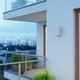 kelvo® BURANO KLV-101-0023 Φωτιστικό Τοίχου / Απλίκα για 2 Λάμπες MR16 με Ντουί GU10 AC 220-240V Αδιάβροχο IP65 - Λευκό Ματ - Μ8 x Π8 x Υ15cm - 2