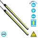 81721 Σετ 2 Μπάρες Αλουμινίου DRL LED CREE COB 6W 600lm 120° DC 12V Αδιάβροχες IP65 Ψυχρό Λευκό 6000K