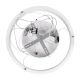NEMESIS 61156 Μοντέρνο Κρεμαστό Φωτιστικό Οροφής LED 30W 3000lm 360° AC 220-240V IP20 Ρυθμιζόμενο Λευκό CCT με Χειριστήριο από 2700K έως 6000K Dimmable - Lumileds SMD Chip - Λευκό Ματ - Μ40 x Π40 x Υ4cm - 3 Χρόνια Εγγύηση - 7