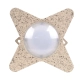  WALLLIGHT-CINA 90658 Μοντέρνο Φωτιστικό Τοίχου - Απλίκα LED 10W 1100lm 10° AC 220-240V Αδιάβροχο IP65 Θερμό Λευκό 2700K - CREE COB Chip & TÜV SÜD Driver - Μπεζ - Μ18.5 x Π18.5 x Υ8.5cm - 3 Χρόνια Εγγύηση - 5