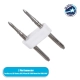  NEOVALE-NEOTUBE-A 70630 Καρφάκι Σύνδεσης για Ταινία LED Αδιάβροχο IP65 - Λευκό - Μ2.2 x Π1 x Υ0.4cm