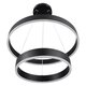 kelvo® VENOM KLV-101-0196-V2 Κρεμαστό Φωτιστικό Οροφής LED 75W 7500lm 120° AC 220-240V IP20 Ρυθμιζόμενο Λευκό CCT με Χειριστήριο από 2700K έως 6000K Dimmable - Lumileds SMD Chip - Μαύρο Ματ - Μ60 x Π60 x Υ40cm - 3 Χρόνια Εγγύηση - 7