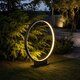 LUNEA GLB-103-0009 Φωτιστικό Κολωνάκι Κήπου LED 15W 1350lm 120° AC 220-240V Αδιάβροχο IP65 Θερμό Λευκό 2700K - Sanan SMD Chip - Μαύρο Ματ - Μ45 x Π7 x Υ50cm - 3 Χρόνια Εγγύηση - 6