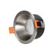 kelvo® SIGMA KLV-101-0043 Χωνευτό Φωτιστικό Downlight Σποτ Μπάνιου για Λάμπα MR16 με Ντουί GU10 AC 220-240V Αδιάβροχο IP65 - Νίκελ Βούρτσας - Μ8.5 x Π8.5 x Υ4.4cm / Q7.5cm - 2