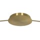 kelvo® GLOW KLV-101-0151 Φωτιστικό Οροφής LED 89W 8900lm 360° AC 220-240V IP20 Ρυθμιζόμενο Λευκό CCT με Χειριστήριο από 2700K έως 6000K Dimmable - Lumileds SMD Chip - Χρυσό Πλατίνα - Μ150 x Π150 x Υ30cm - 3 Χρόνια Εγγύηση - 10
