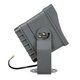 FLOODXENA 90131 Προβολέας Σποτ Wall Washer LED 24W 2040lm 10° AC 220-240V Αδιάβροχο IP65 Μπλε - Bridgelux SMD Chip - Γκρι Ανθρακί - Μ18 x Π12 x Υ18cm - 3 Χρόνια Εγγύηση - 4