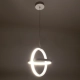 ALICE 61056 Μοντέρνο Κρεμαστό Φωτιστικό Οροφής LED 20W 2400lm 300° AC 220-240V IP20 Ρυθμιζόμενο Λευκό CCT με On/Off 2700K/4500K/6000K - Lumileds SMD Chip - Λευκό Ματ - Μ25 x Π22 x Υ25cm - 3 Χρόνια Εγγύηση - 9