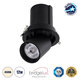 VIRGO-M 60308 Χωνευτό LED Spot Downlight TrimLess Φ11cm 12W 1560lm 36° AC 220-240V IP20 Φ11cm x Υ11.5cm - Στρόγγυλο - Μαύρο - Φυσικό Λευκό 4500K - Bridgelux COB - 5 Years Warranty - 1