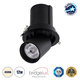 VIRGO-M 60308 Χωνευτό LED Spot Downlight TrimLess Φ11cm 12W 1560lm 36° AC 220-240V IP20 Φ11cm x Υ11.5cm - Στρόγγυλο - Μαύρο - Φυσικό Λευκό 4500K - Bridgelux COB - 5 Years Warranty