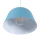 Μοντέρνο Κρεμαστό Φωτιστικό Οροφής Μονόφωτο Μπλε Μεταλλικό Καμπάνα Φ40  DOWNVALE 01286 - 5