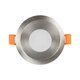 kelvo® SIGMA KLV-101-0043 Χωνευτό Φωτιστικό Downlight Σποτ Μπάνιου για Λάμπα MR16 με Ντουί GU10 AC 220-240V Αδιάβροχο IP65 - Νίκελ Βούρτσας - Μ8.5 x Π8.5 x Υ4.4cm / Q7.5cm - 3
