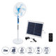 SOLARE-FAN 85357 Solar Fan Αυτόνομος Ηλιακός Επιδαπέδιος Ανεμιστήρας 25W 2 Λειτουργιών Ρεύματος με AC 220-240V ή με Φωτοβολταϊκό Panel 9V 15W & Επαναφορτιζόμενη Μπαταρία Li-ion 7.4V 6000mAh - 12 Ταχύτητες - Ασύρματο Χειριστήριο - Ενσωματωμένο USB 2.0 Charger Συσκευών - IP20 - Μ44 x Π37.5  - 1