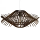 SASSO 01602 Boho Κρεμαστό Φωτιστικό Οροφής με Ντουί 1 x E27 AC 220-240V IP20 - Καφέ - Μ50 x Π50 x Y23cm - 4