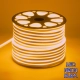 70576 OVALE 120° Degree Neon Flex Epistar LED SMD 2835 1m 12W/m 120LED/m 1212lm/m 120° DC 230V Αδιάβροχη IP68 Gold - Ultra Θερμό 2200K Dimmable - 2