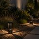 PRISM GLB-103-0018 Φωτιστικό Κολωνάκι Κήπου LED 8W 720lm 90° AC 220-240V Αδιάβροχο IP65 Θερμό Λευκό 2700K - Sanan SMD Chip - Μαύρο Ματ - Μ10.5 x Π10.5 x Υ30cm - 3 Χρόνια Εγγύηση - 6