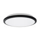 TUFFIN 60996 Πλαφονιέρα Οροφής LED 24W 2760lm 120° AC 220-240V Αδιάβροχη IP54 Φ30 x Υ6.5cm Ψυχρό Λευκό 6000K - Μαύρο - Bridgelux Chips - 3 Years Warranty - 4