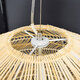 MALIBU 00974 Vintage Κρεμαστό Φωτιστικό Οροφής Μονόφωτο Μπεζ Ξύλινο Bamboo Φ97 x Y86cm - 6