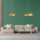  ANATOLIA 61270 Μοντέρνο Κρεμαστό Φωτιστικό Οροφής LED 75W 8625lm 120° AC 220-240V IP20 Ρυθμιζόμενο Λευκό CCT με Χειριστήριο από 2700K έως 6000K Dimmable - Lumileds SMD Chip - Χρυσό - Μ60 x Π60 x Υ12.5cm - 3 Χρόνια Εγγύηση - 12