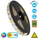 70266 Ταινία LED SMD 5050 RGBW + WW 5in1 5m 18W/m 72LED/m 120° DC 24V IP20 1150lm/m Ψυχρό Λευκό 6000k & 1050lm/m Θερμό Λευκό 3000k & 900lm/m RGB