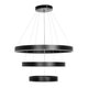 kelvo® VENOM KLV-101-0199 Κρεμαστό Φωτιστικό Οροφής LED 120W 12000lm 120° AC 220-240V IP20 Ρυθμιζόμενο Λευκό CCT με Χειριστήριο από 2700K έως 6000K Dimmable - Lumileds SMD Chip - Μαύρο Ματ - Μ80 x Π80 x Υ80cm - 3 Χρόνια Εγγύηση - 4